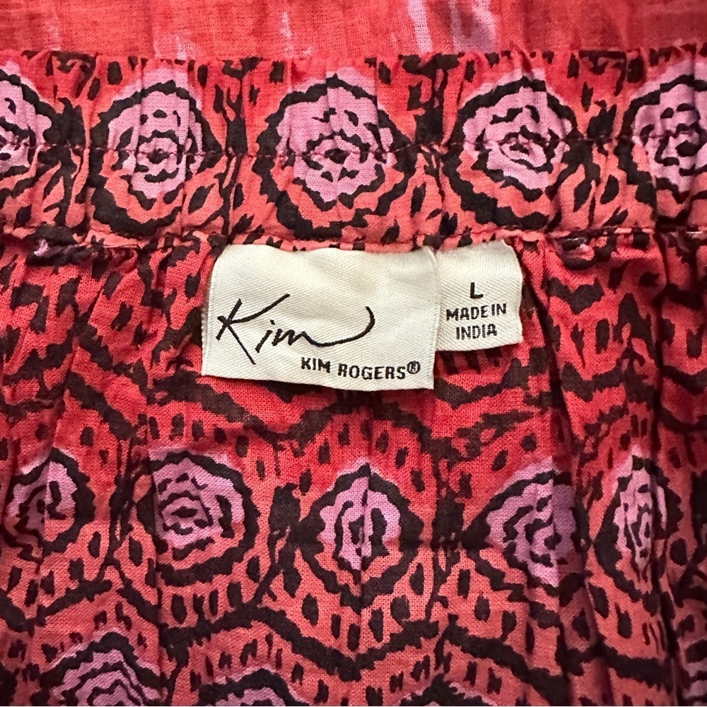 👉 Kim Rogers® Crinkle Tiered Maxi Skirt – Size L - Picture 3 of 7